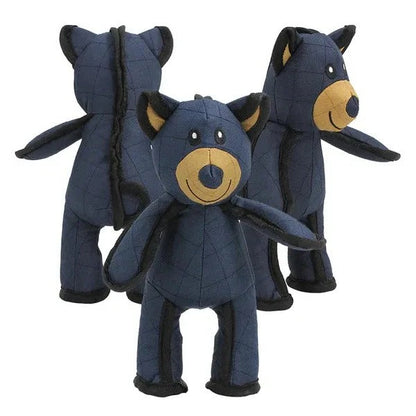 Durable Plush Dog Toy Bear with Reinforced Seams and Squeaker