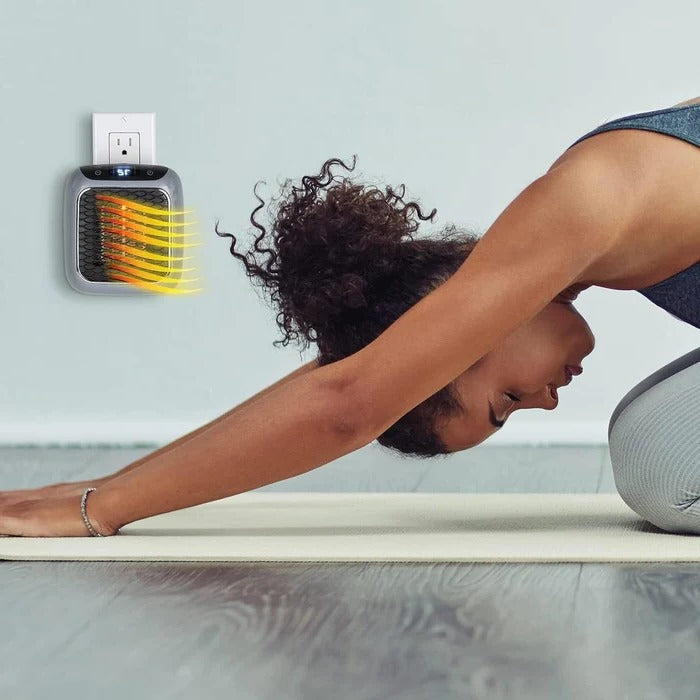 Portable Electric Plug-In Heater 800W Compact Quiet Ceramic Heat