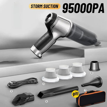 Cordless High-Power Car and Home Vacuum Cleaner with 95,000Pa Suction