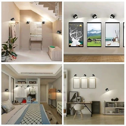 Rechargeable Wall Light With 360° Magnetic Rotation and Touch Control