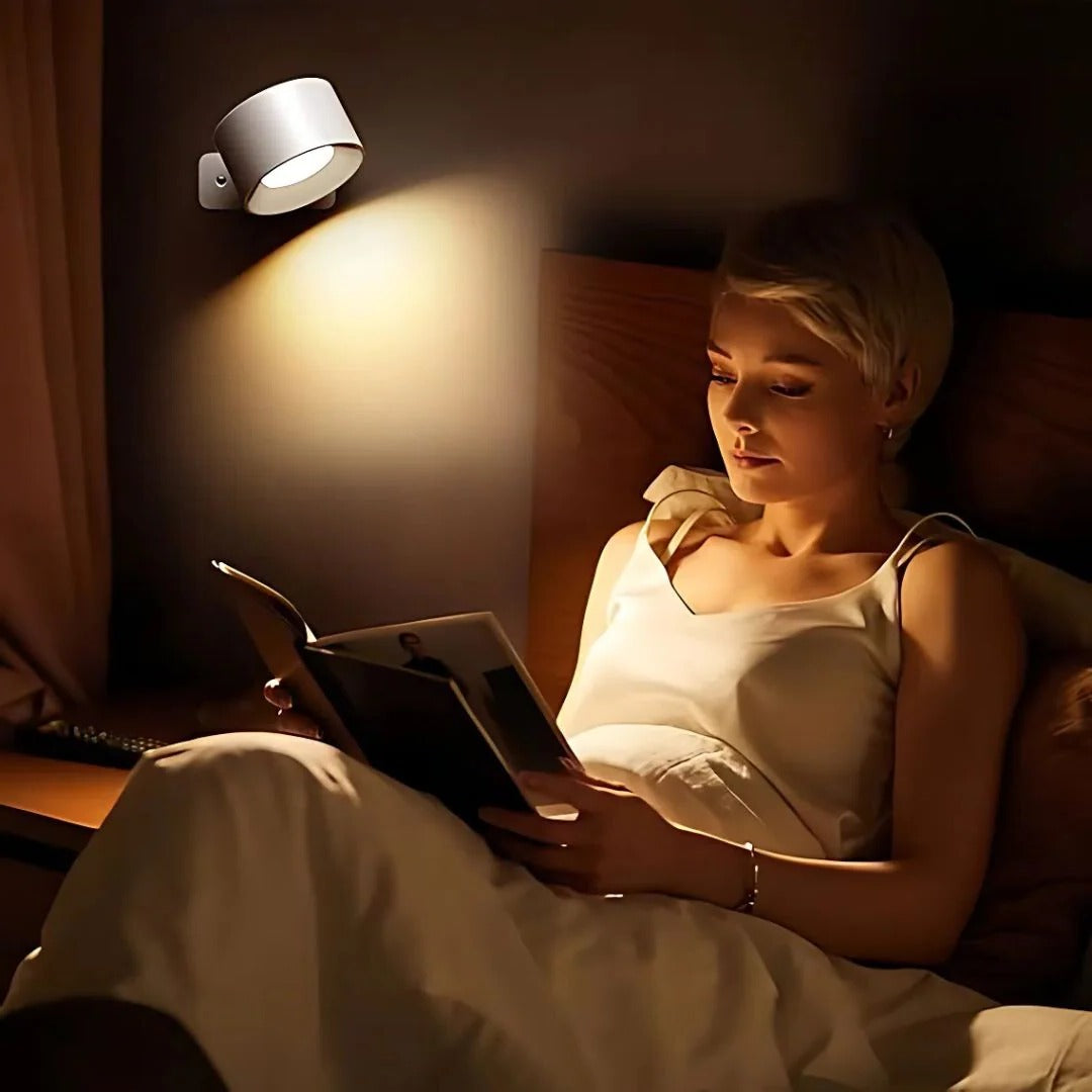 Rechargeable Wall Light With 360° Magnetic Rotation and Touch Control