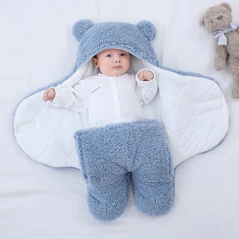 Infant Baby Blanket Soft Warm Wrap Machine Washable 27.5x33 Inches