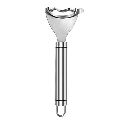 Stainless Steel Corn Peeler with Serrated Blade and Ergonomic Grip