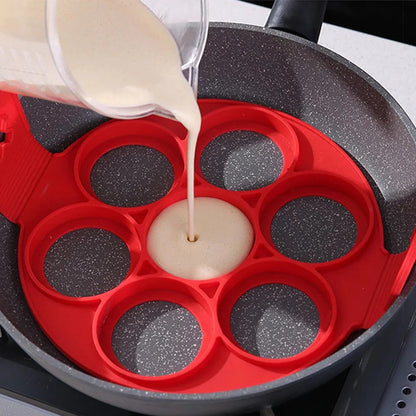 15 Inch Non-Stick Aluminum Pancake Pan with Multi-Compartments