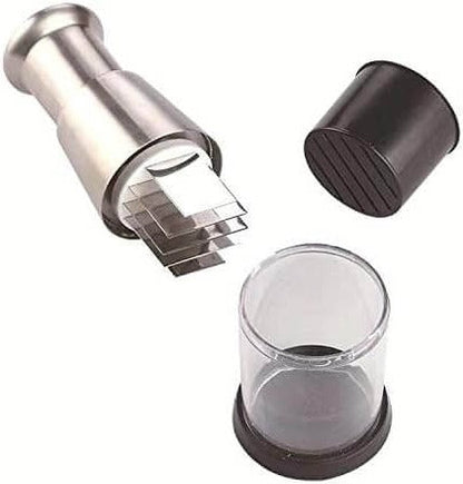 Manual Stainless Steel Food Chopper with Integrated Bowl for Easy Meal Prep