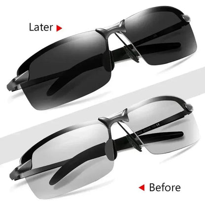 Polarized Photochromic Sunglasses With UV400 Protection For Outdoors