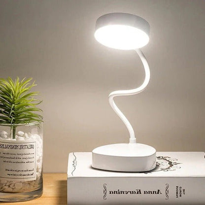 Touch-Control LED Bedside Reading Lamp with Adjustable Arm and USB Power