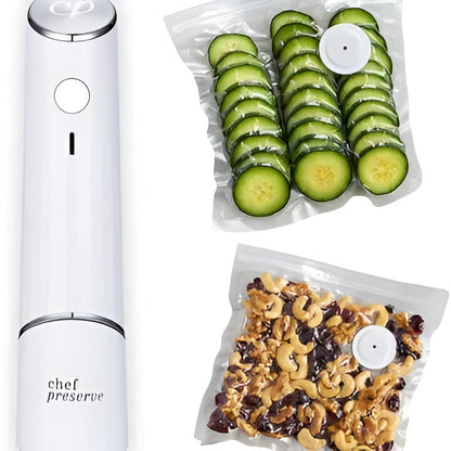 Automatic Portable Food Vacuum Sealer With Rechargeable Battery And Reusable Bags