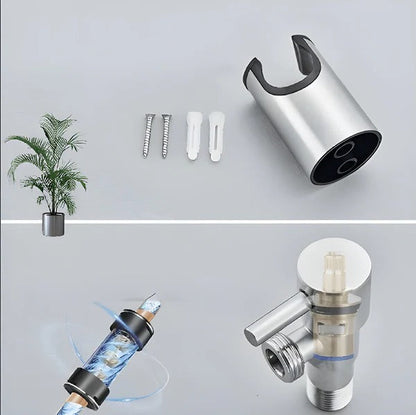 Handheld Bidet Sprayer with Adjustable Water Flow for Bathroom Hygiene