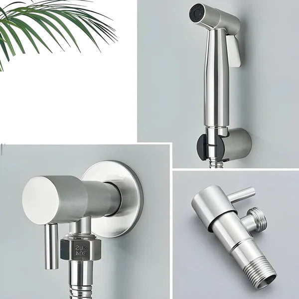 Handheld Bidet Sprayer with Adjustable Water Flow for Bathroom Hygiene