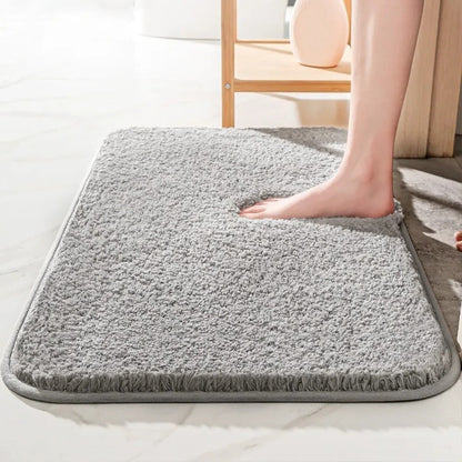 Thick Luxury Bathroom Rug Non-Slip Absorbent Soft Machine Washable