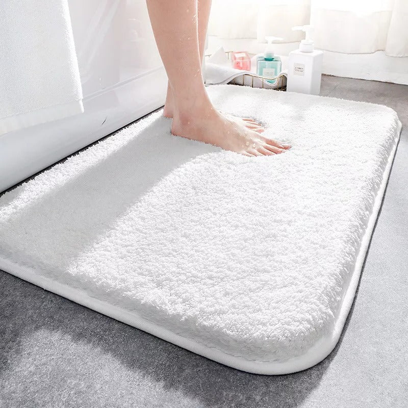 Thick Luxury Bathroom Rug Non-Slip Absorbent Soft Machine Washable