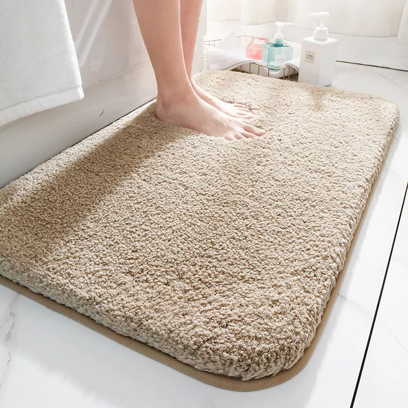 Thick Luxury Bathroom Rug Non-Slip Absorbent Soft Machine Washable