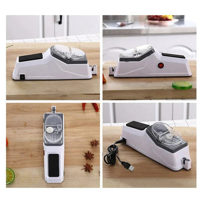USB Rechargeable Electric Knife Sharpener for Kitchen Knives and Scissors