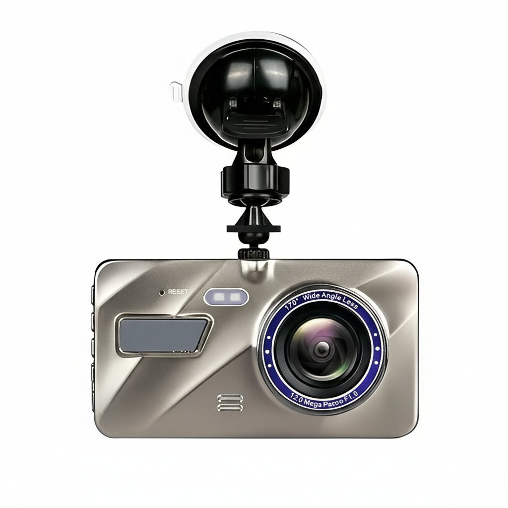 Wireless Front and Rear Dash Cam with Night Vision and 4 Inch Screen