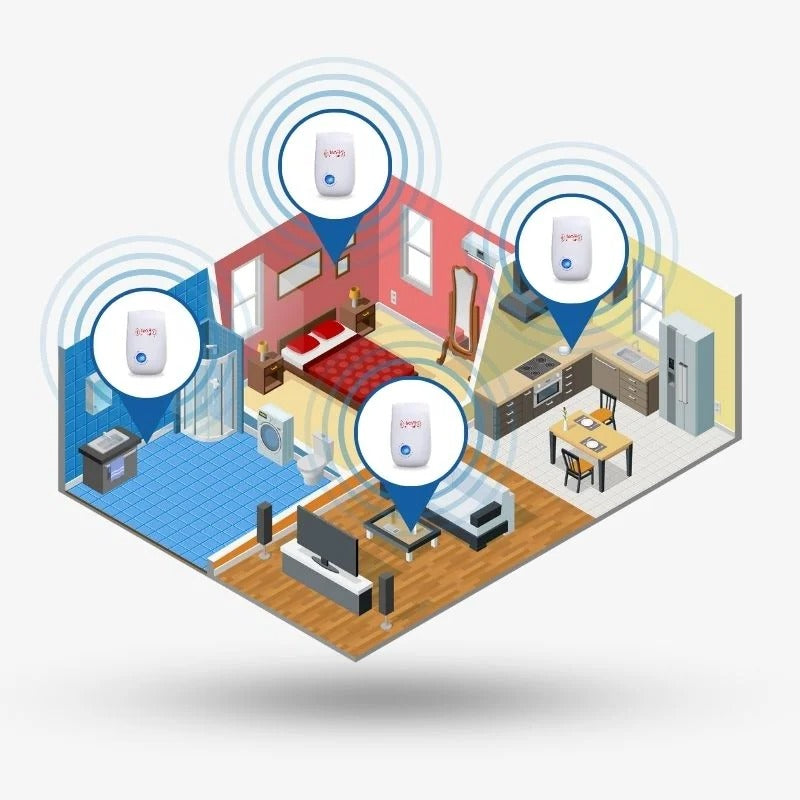 Ultrasonic Fly Repeller Chemical-Free Pest Control Plug-In Device