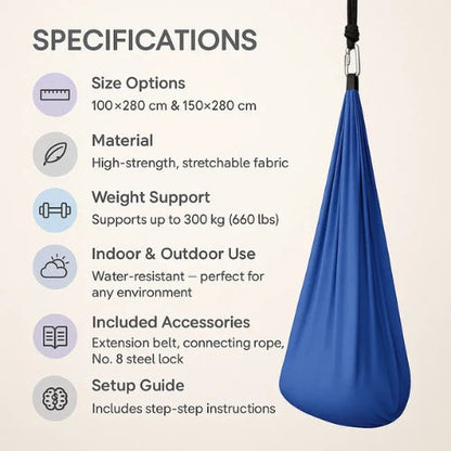 Sensory Therapy Swing for Autism Indoor and Outdoor Hammock