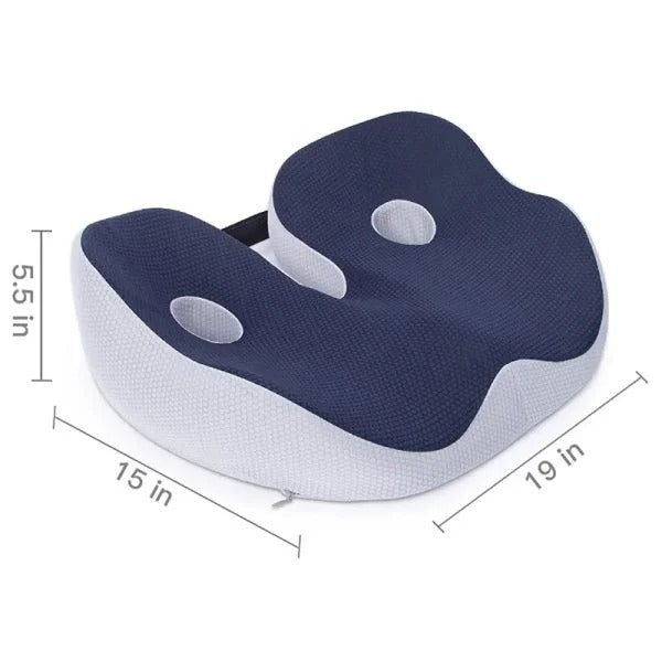 Memory Foam Orthopedic Seat Cushion for Tailbone Pain Relief