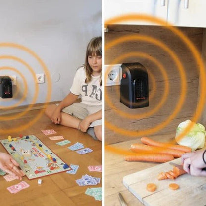 Portable Electric Heater 2-Stage Heating Program Energy Efficient 370W