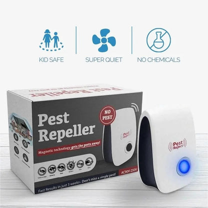 Ultrasonic Fly Repeller Chemical-Free Pest Control Plug-In Device