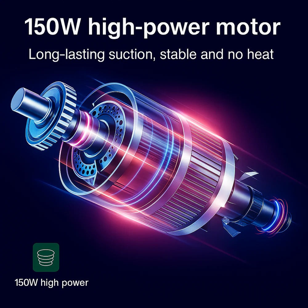 Cordless Handheld Vacuum Cleaner 95000Pa Suction Lightweight Powerful