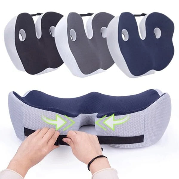 Memory Foam Orthopedic Seat Cushion for Tailbone Pain Relief