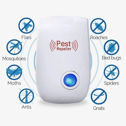 Ultrasonic Fly Repeller Chemical-Free Pest Control Plug-In Device