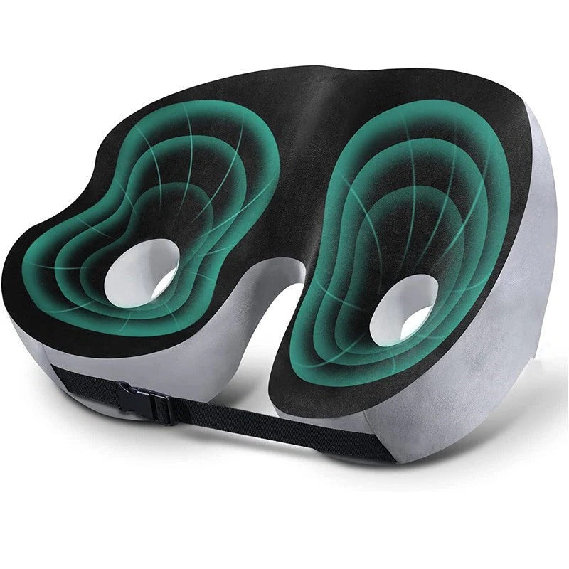 Memory Foam Orthopedic Seat Cushion for Tailbone Pain Relief