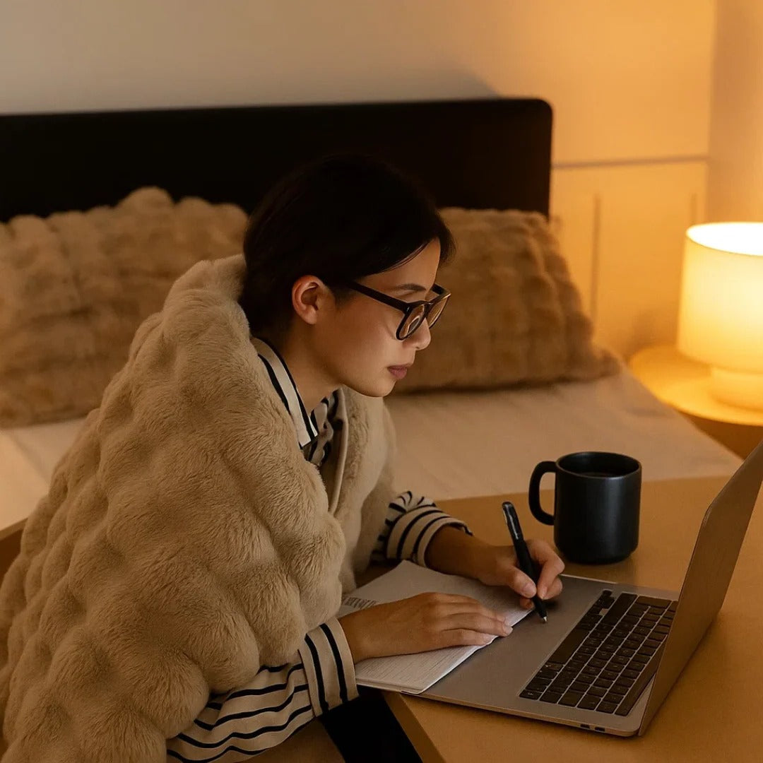 All-Season Plush Blanket Lightweight Cozy Year-Round Warmth