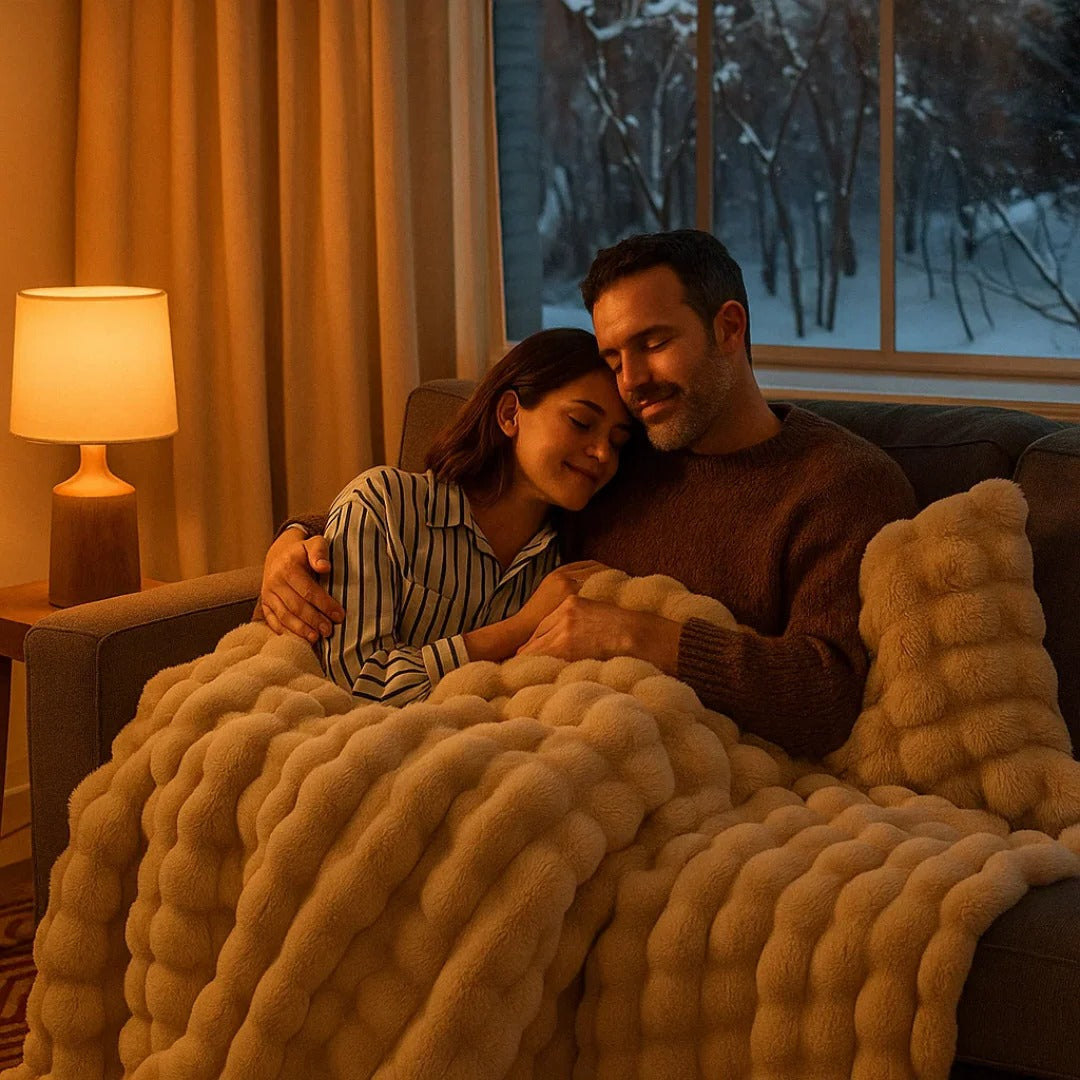 All-Season Plush Blanket Lightweight Cozy Year-Round Warmth