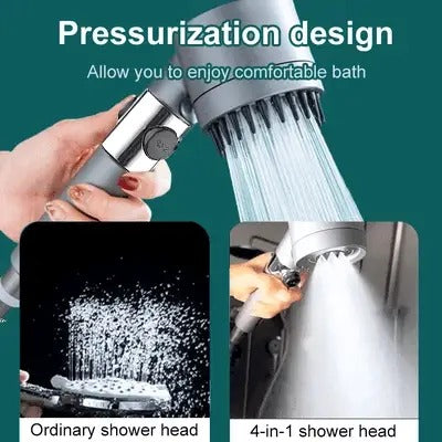 High Pressure Showerhead With 9-Layer Filter And Water Saving Flow Control