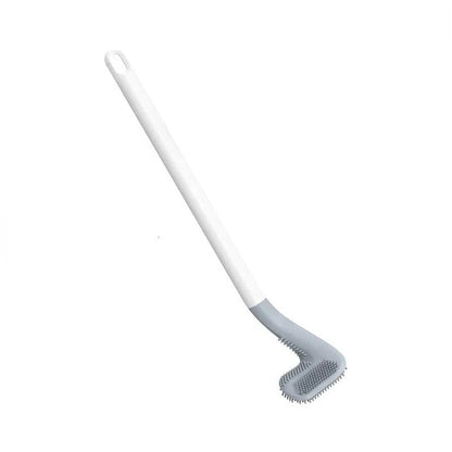 Self-Cleaning Toilet Brush With Stand Base and Hygienic Rinse