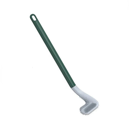 Self-Cleaning Toilet Brush With Stand Base and Hygienic Rinse