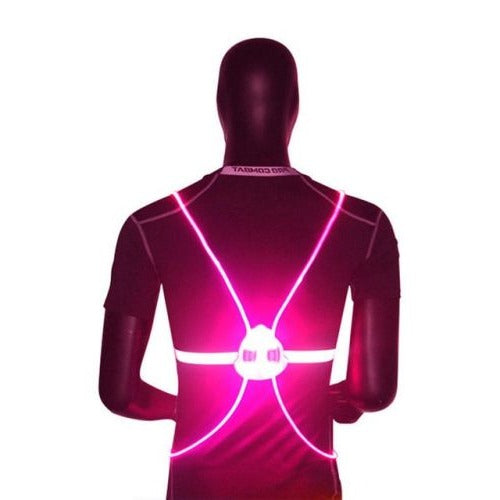 360 Degree Reflective LED Safety Vest With Flashing Night Lights