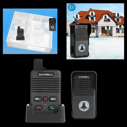 Hands-Free Waterproof Intercom Doorbell With Multiple Ringtones