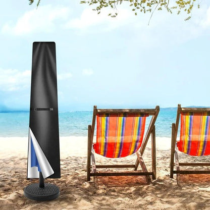 Waterproof Outdoor Parasol Cover with Telescopic Rod and UV Protection
