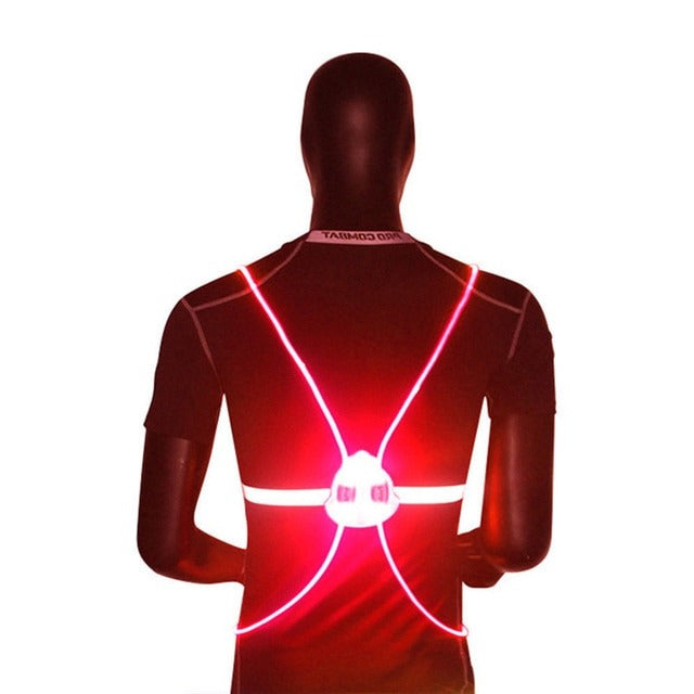 360 Degree Reflective LED Safety Vest With Flashing Night Lights