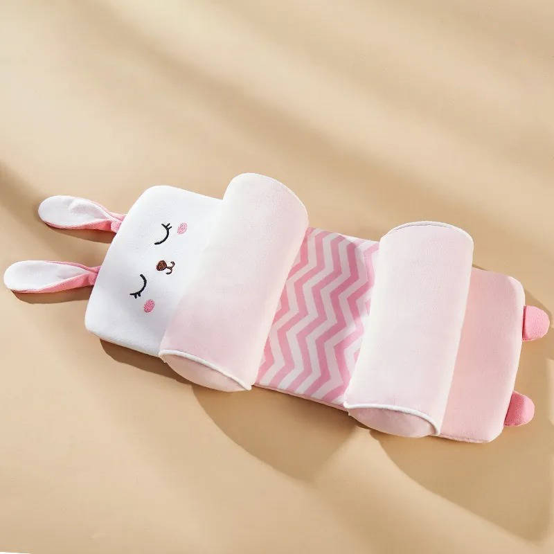 Adjustable Newborn Baby Head Pillow With Breathable Cotton Cover