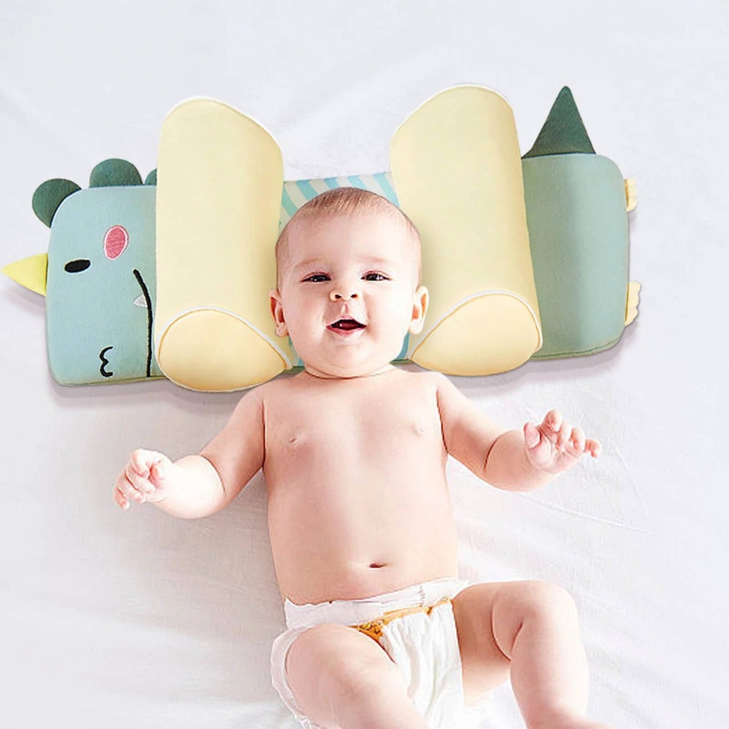 Adjustable Newborn Baby Head Pillow With Breathable Cotton Cover