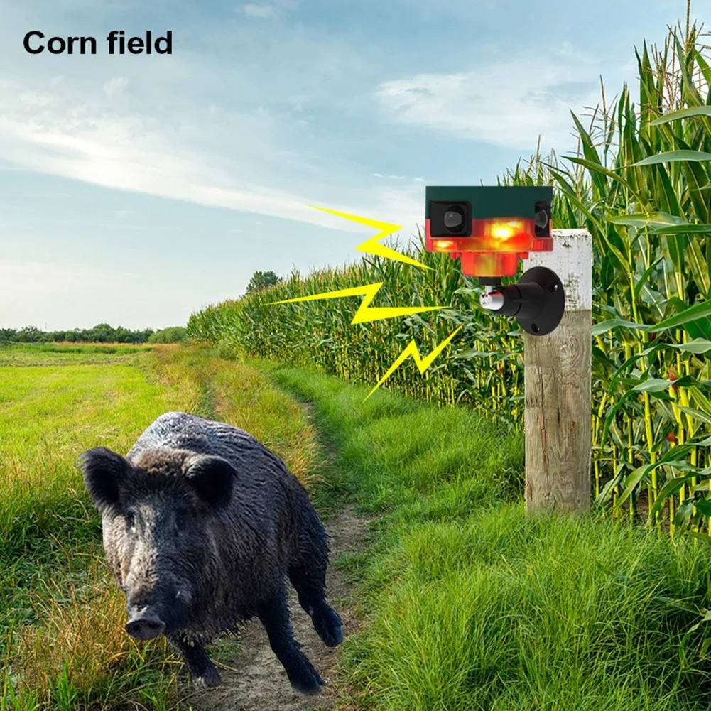 360 Degree Solar Animal Repeller with Motion Sensor and LED Flash