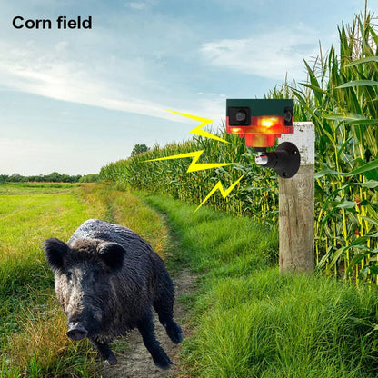 360 Degree Solar Animal Repeller with Motion Sensor and LED Flash