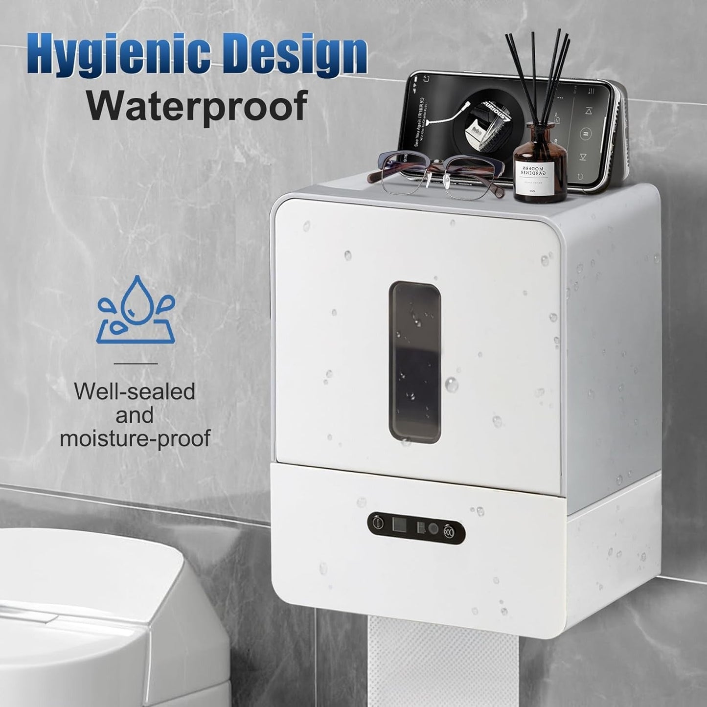 Touchless Paper Towel Dispenser With Automatic Cutting And Rechargeable Battery