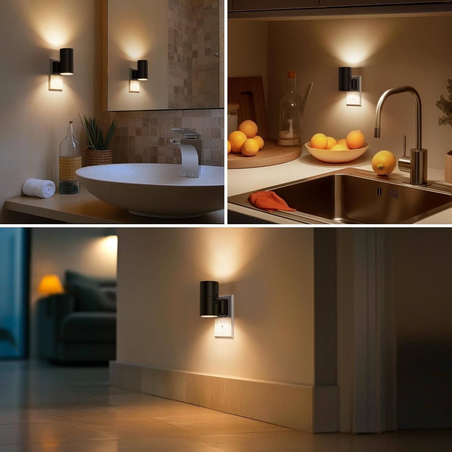 Automatic Night Light Outlet With Dual Brightness And Energy Saving
