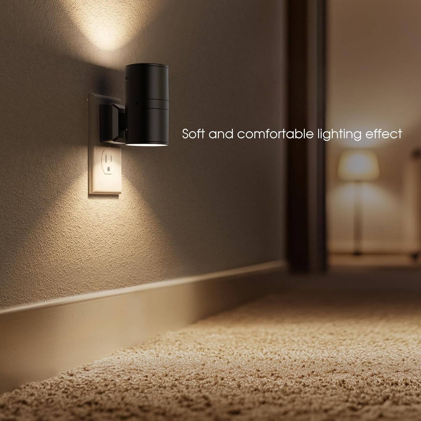 Automatic Night Light Outlet With Dual Brightness And Energy Saving