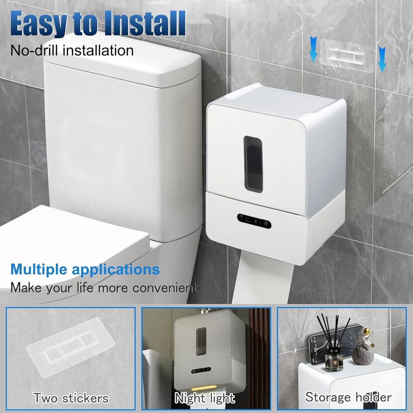 Touchless Paper Towel Dispenser With Automatic Cutting And Rechargeable Battery