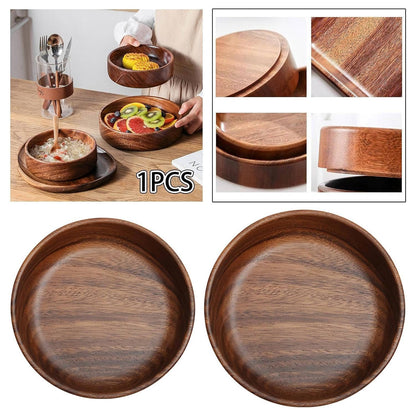 Walnut Wood Serving Bowl For Food Smooth Polished Multipurpose Bowl