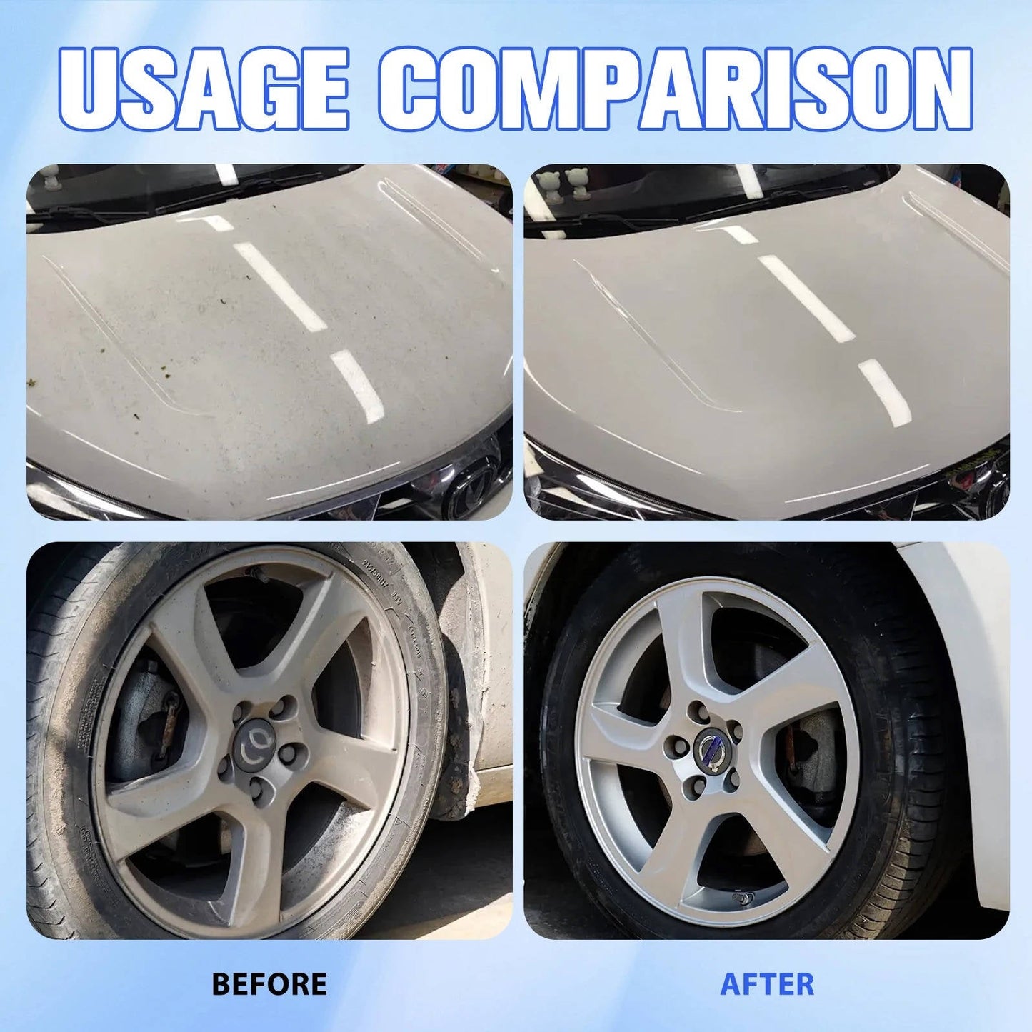 Car Coating Spray With Nano Protection, Hydrophobic Water Beading & Applicator
