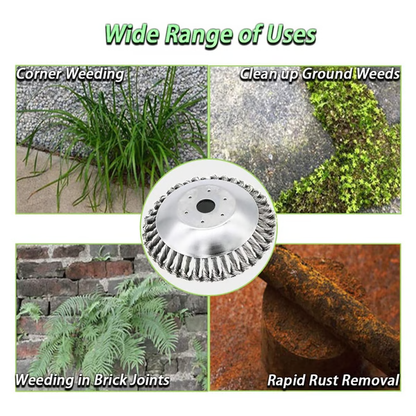 Carbon Steel Weed Brush Trimmer Attachment Durable Lightweight Tool