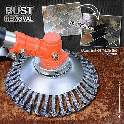 Carbon Steel Weed Brush Trimmer Attachment Durable Lightweight Tool