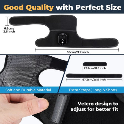 Knee Heating Pad 3-in-1 Cordless Pain Relief with Smart Temperature Control